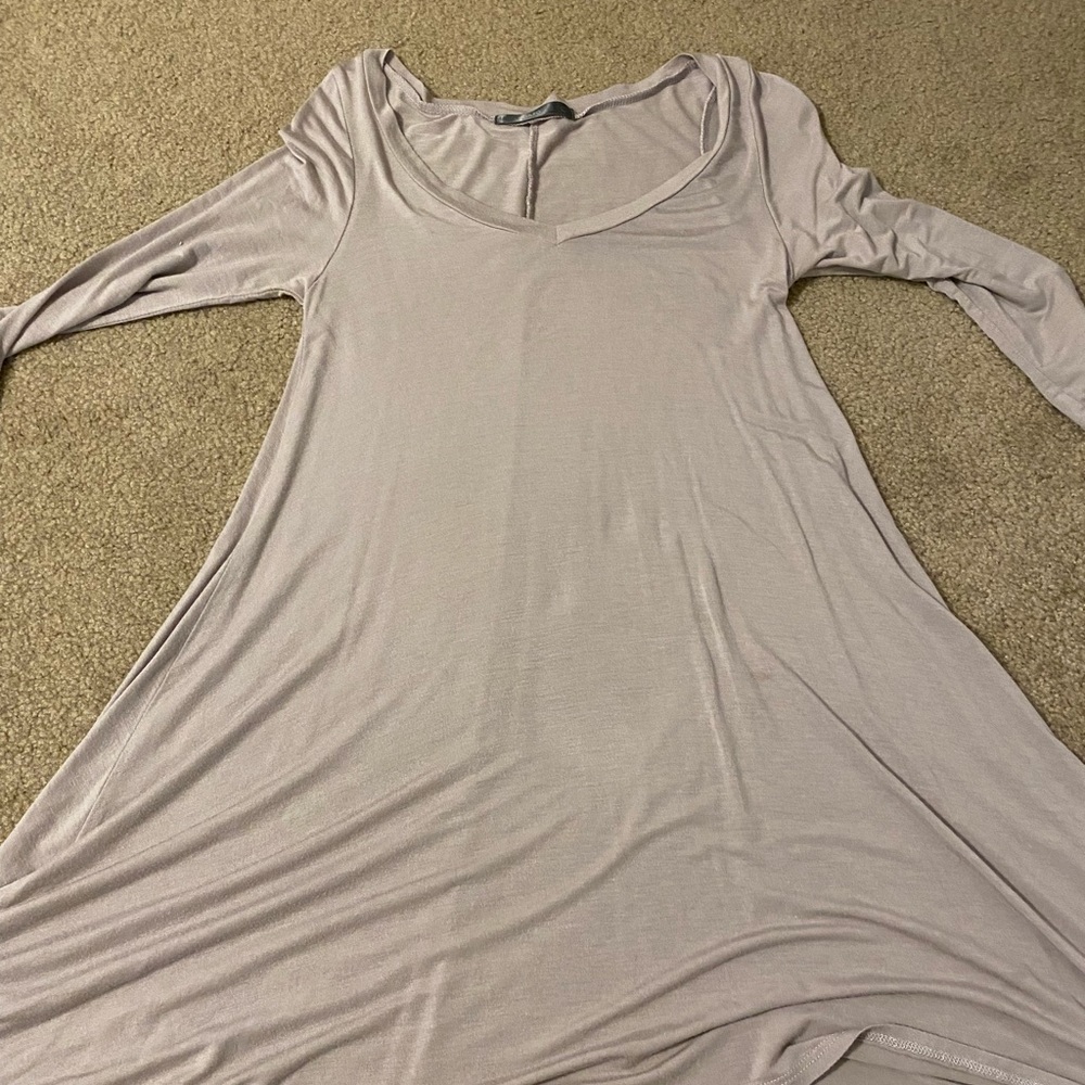 V neck half sleeve dress